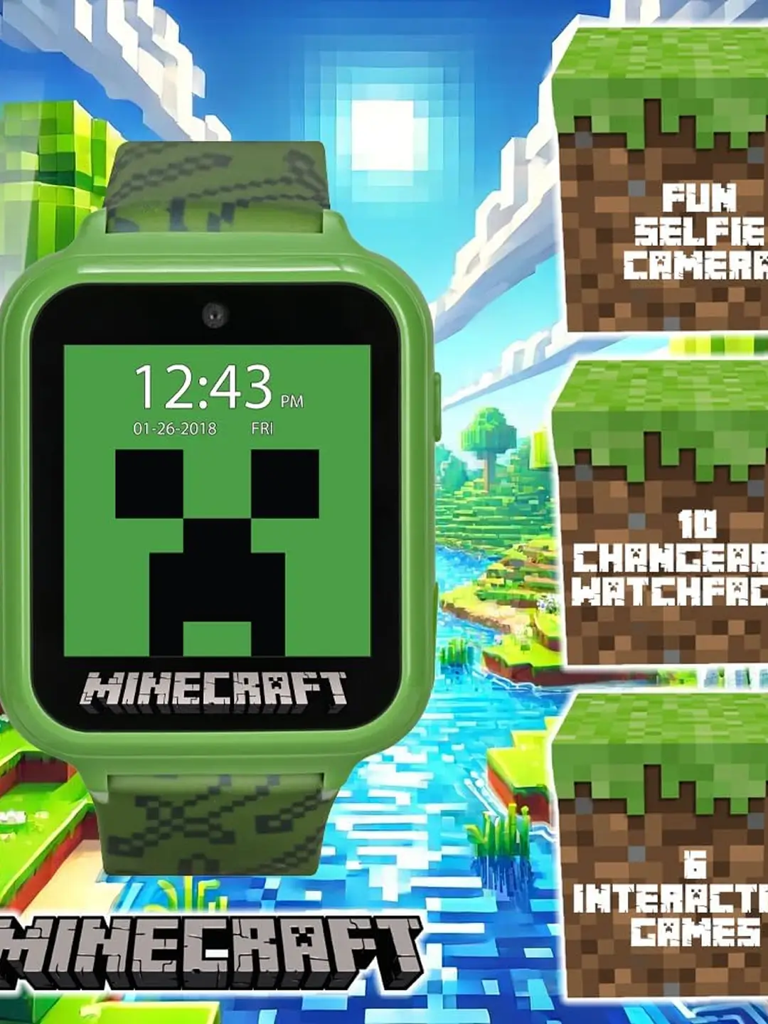 Já pensou em um relógio Minecraft para seu pequeno explorador. 2 relogio Minecraftrelogio Minecraft
